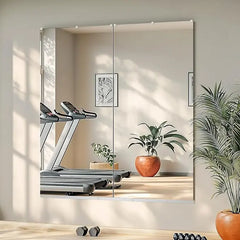 Gym Mirror Wall Mounted – Oversized Frameless Mirror for Fitness, Yoga, Dance, Garage, Studio, Bedroom – Full-Length Wall Mirror for Home & Commercial Use, Durable & Stylish