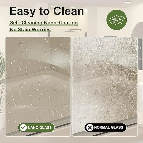Pivot Frameless Glass Shower Door – Sleek & Modern Bathroom Shower Enclosure, Adjustable Width, Durable Glass, Easy Installation, Premium Hardware, Water-Tight Design