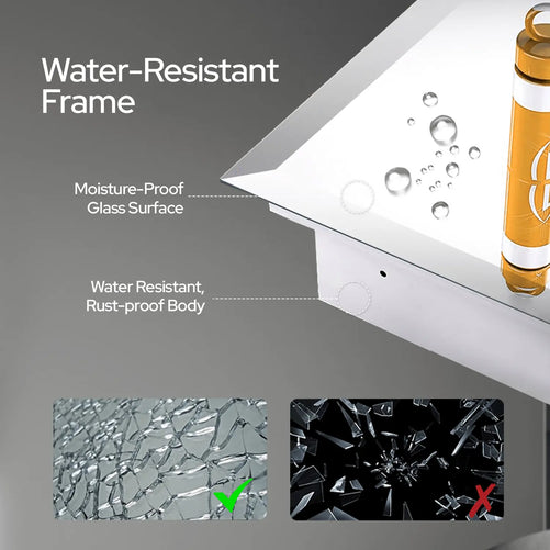 14x24 Frameless Beveled Mirror Medicine Cabinet – Wall-Mounted