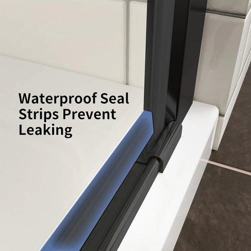 Pivot Frameless Glass Shower Door – Sleek & Modern Bathroom Shower Enclosure, Adjustable Width, Durable Glass, Easy Installation, Premium Hardware, Water-Tight Design