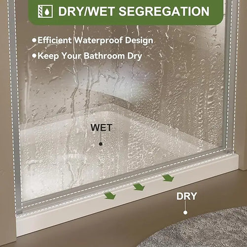 Pivot Frameless Glass Shower Door – Sleek & Modern Bathroom Shower Enclosure, Adjustable Width, Durable Glass, Easy Installation, Premium Hardware, Water-Tight Design