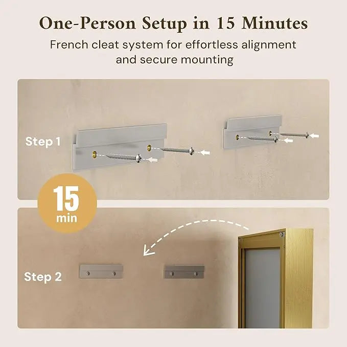 Modern Matte Black Bathroom Mirror – Versatile Mounting