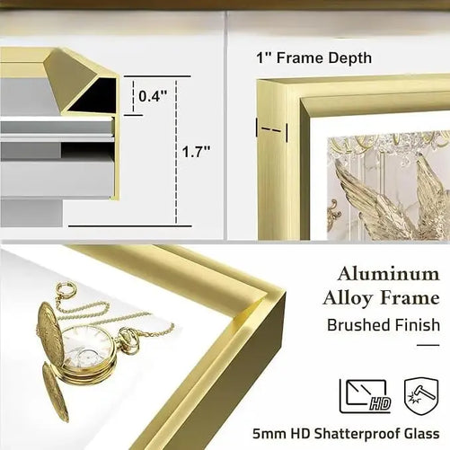 LED Bathroom Vanity Mirror with Frame – Front & Backlit, Aluminum Rectangle, Beveled Edge, 3-Color Stepless Dimmable, Anti-Fog, Memory Function, Wall-Mounted Lighted Mirror