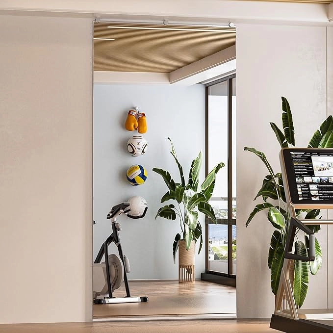Gym Mirror Wall Mounted – Oversized Frameless Mirror for Fitness, Yoga, Dance, Garage, Studio, Bedroom – Full-Length Wall Mirror for Home & Commercial Use, Durable & Stylish