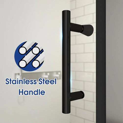 Pivot Frameless Glass Shower Door – Sleek & Modern Bathroom Shower Enclosure, Adjustable Width, Durable Glass, Easy Installation, Premium Hardware, Water-Tight Design
